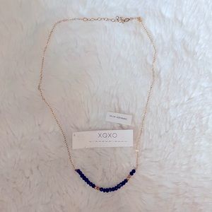 Morse code “XOXO” necklace
